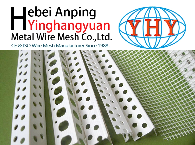 Rigid PVC Wall Angle Bead with Fiberglass Mesh for Building