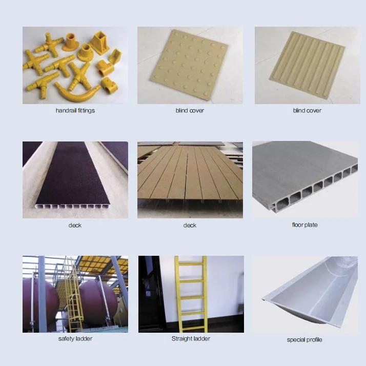 FRP/GRP Grating, Fiberglass Pultruded Grating, Pultruded Profiles, GRP/FRP Stair Tread