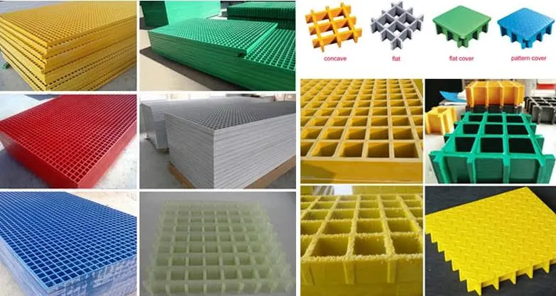 38X38X38 Pultruded Profile Steel Fiberglass Reinforced Plastic Fiberglass GRP / FRP Grating