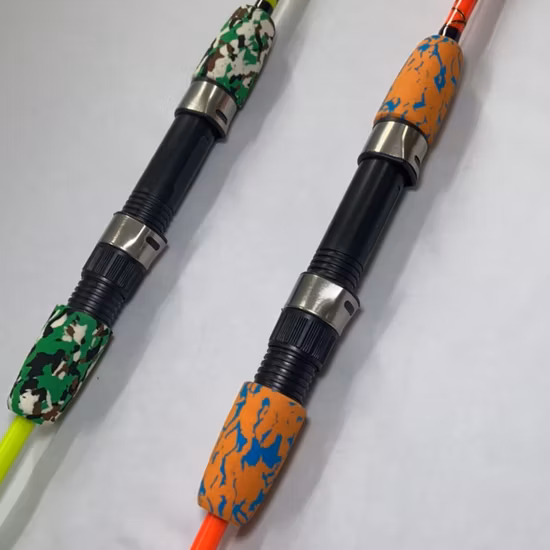 단단한 소재, 강하고 찾기 힘든 고품질 유리 섬유 막대, 낚싯대, 회전 막대, 2PC 막대