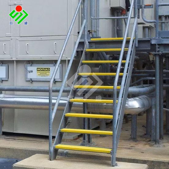 GRP 재질의 미끄럼 방지 발판 커버, 유리 섬유 재질의 계단 트레드